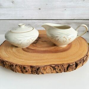 Vintage Germany KPM Krister Creamer & Sugar Bowl Set